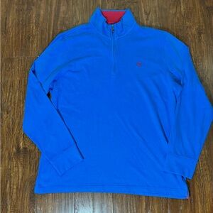 Brooks Brothers Sweater Men’s 2XL Blue 1/4 Zip NWT Long Sleeve Pullover #PU3